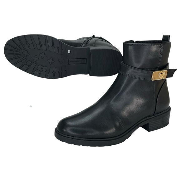 Giani Bernini Becca Black Faux Leather Womens Ankle Boots Size 9M - Picture 11 of 12